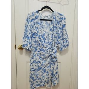 Mango wrap floral dress